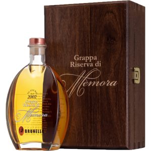F.llii Brunello Memora 8 anni Grappa Riserva Bt. Cl.70 Cassa in Legno