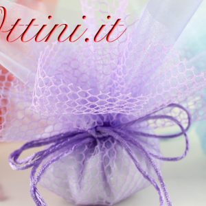 Sacchetto Velo di Fata con Rete Lilla