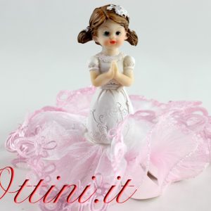 Cake Topper Centro Torta Bimba Comunione
