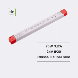 Alimentatore slim 75w 24V 3.12a ip20 – de Sanctis Light & Design