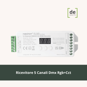 Ricevitore 5Ch Dmx Rgb+Cct 12/24V 20A  – de Sanctis Light & Design
