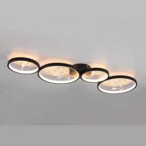 Plafoniera Led GROOVY, con regolazione di luminosità da 30W e 37W – Trio lighting