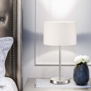 Lampada da tavolo Led Hotel paralume H.32 cm E14 diametro 20cm – Trio Lighting
