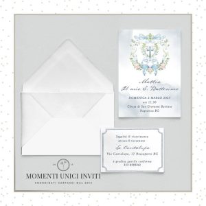 Partecipazione – Acquerello Bimbo 10X15 + busta