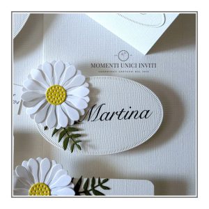 Segnaposto ovale – Collezione Margherita