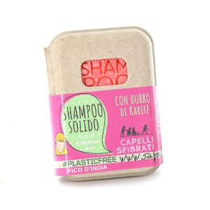 Shampoo Solido Fico d’India 55 g Ideale per Capelli Sfibrati con Burro di Karitè – Officina Cosmetica ANTICHI RICORDI
